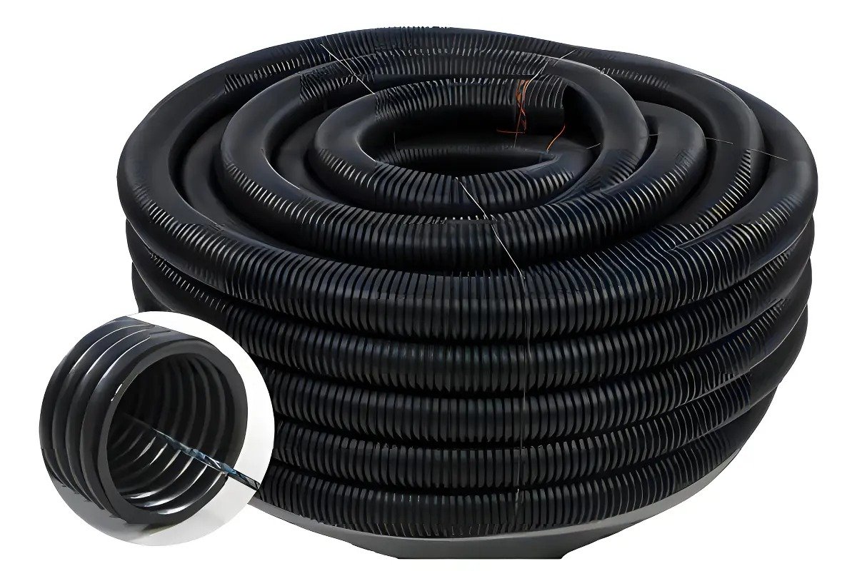 Conduíte Corrugado PVC Preto